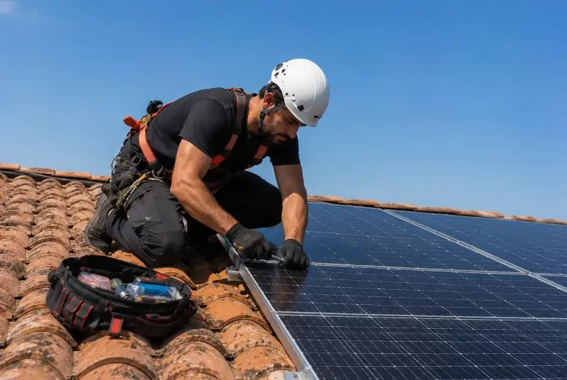 Maintenance et monitoring de panneaux solaires à Fontarèches