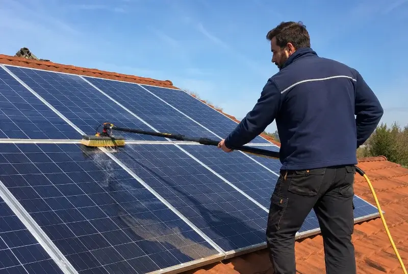 Nettoyage et entretien de panneaux solaires à Fontarèches