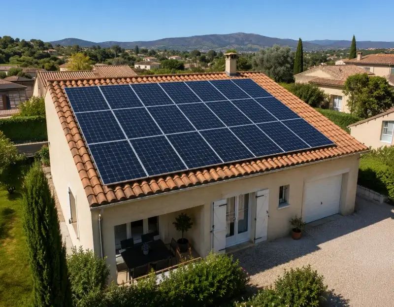 Prime à l'autoconsommation panneaux solaires Fontarèches — aide financière de l'État